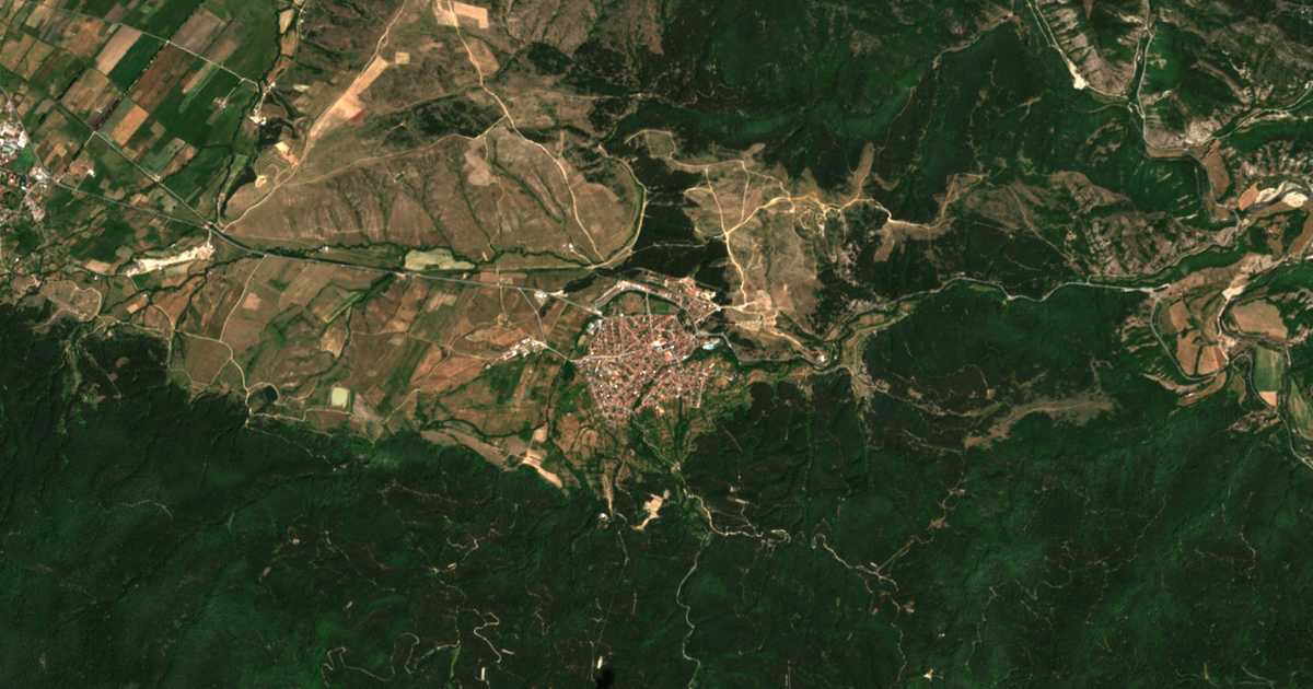 Mapa por satélite de Dobrínishte