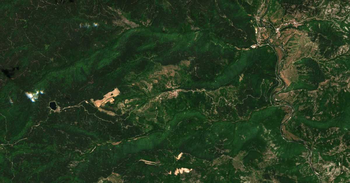 Mapa por satélite de Kremen