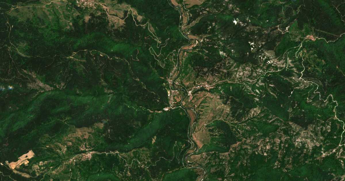 Mapa por satélite de Mesta