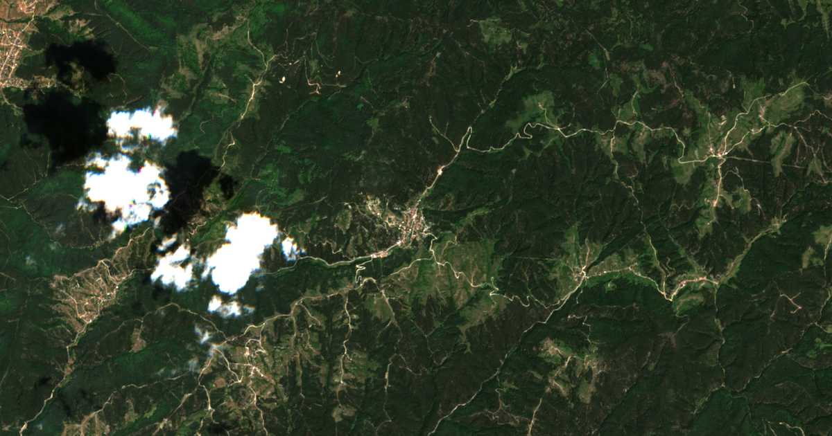 Mapa por satélite de Babjak