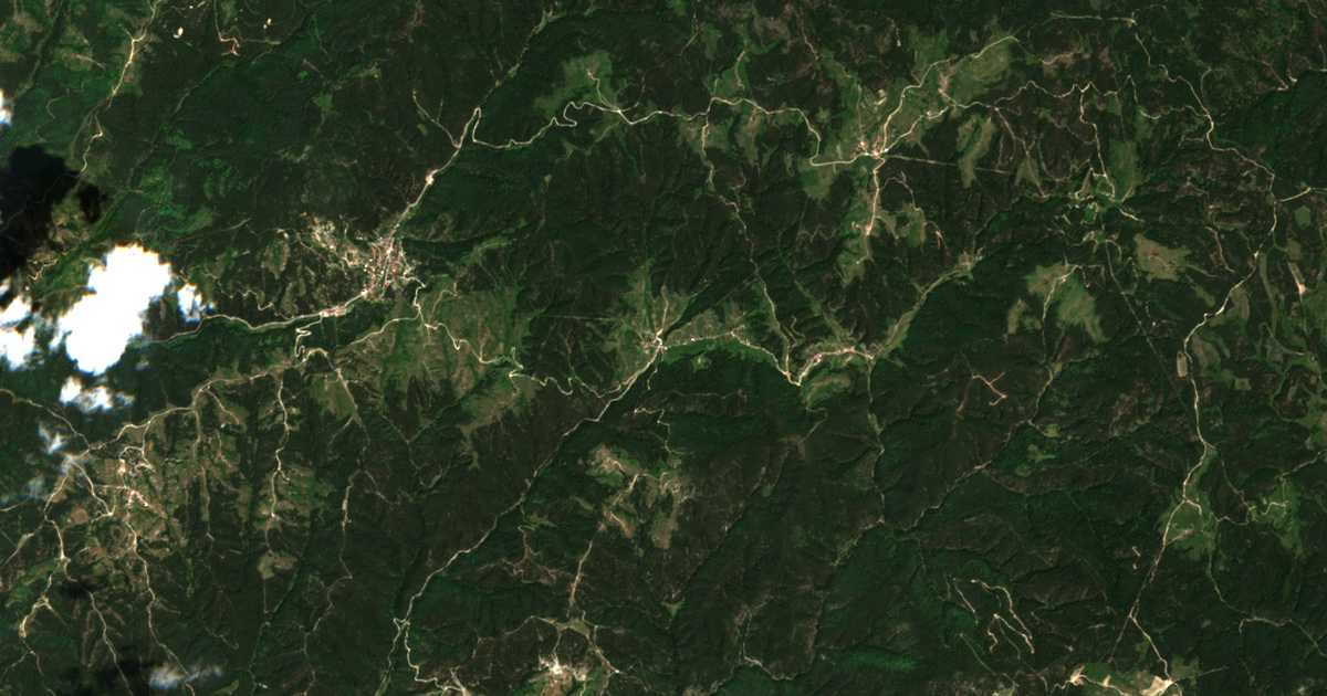 Mapa por satélite de Čerešovo