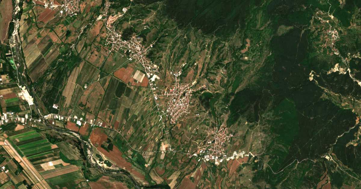 Mapa por satélite de Debren