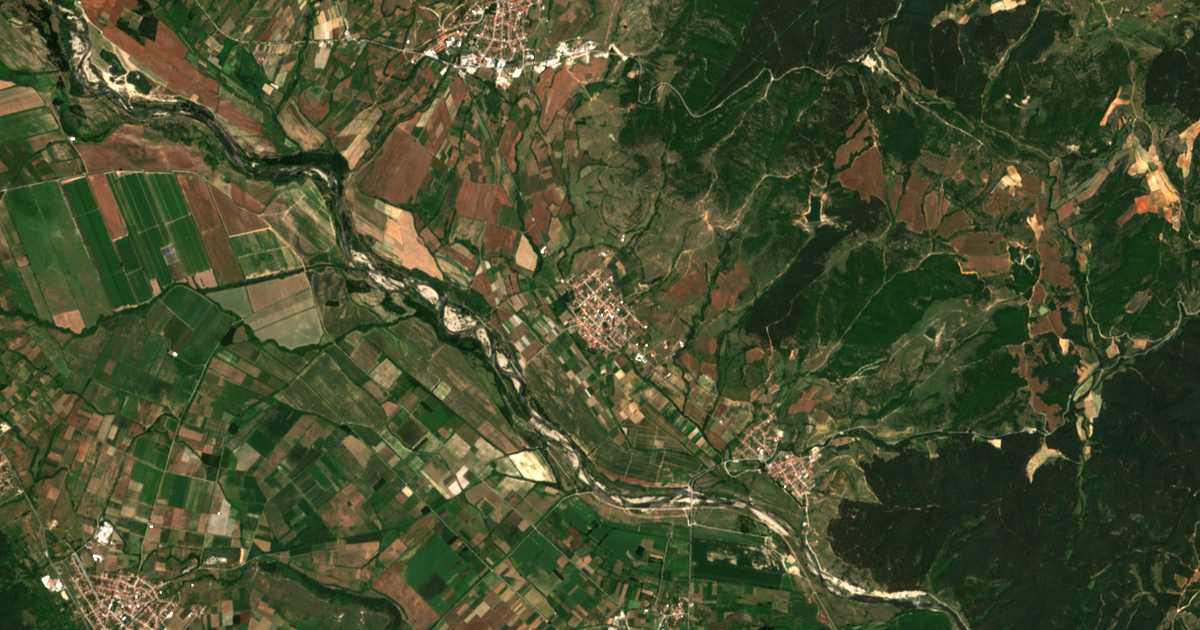 Mapa por satélite de Hvostjane