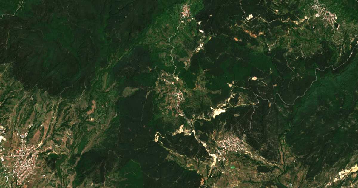 Mapa por satélite de Kruševo