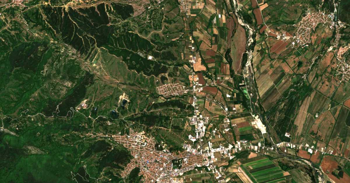 Mapa por satélite de Borovo