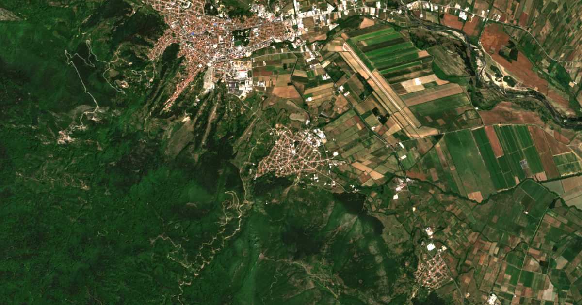 Mapa por satélite de Mosomište