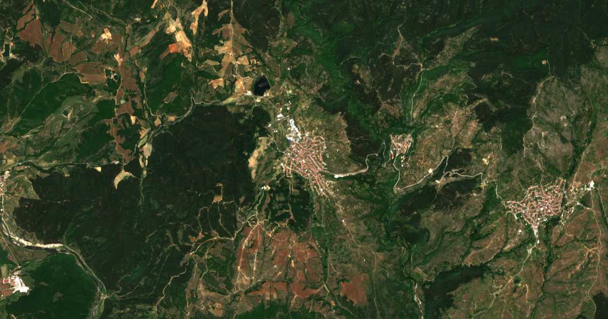 Mapa por satélite de Ablanica