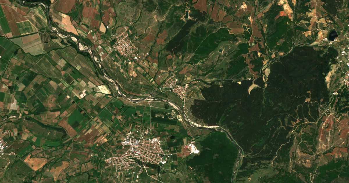 Mapa por satélite de Blacka