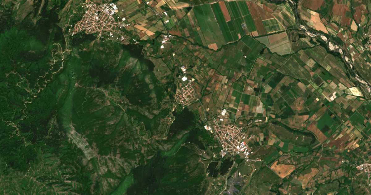 Mapa por satélite de Novo Leski