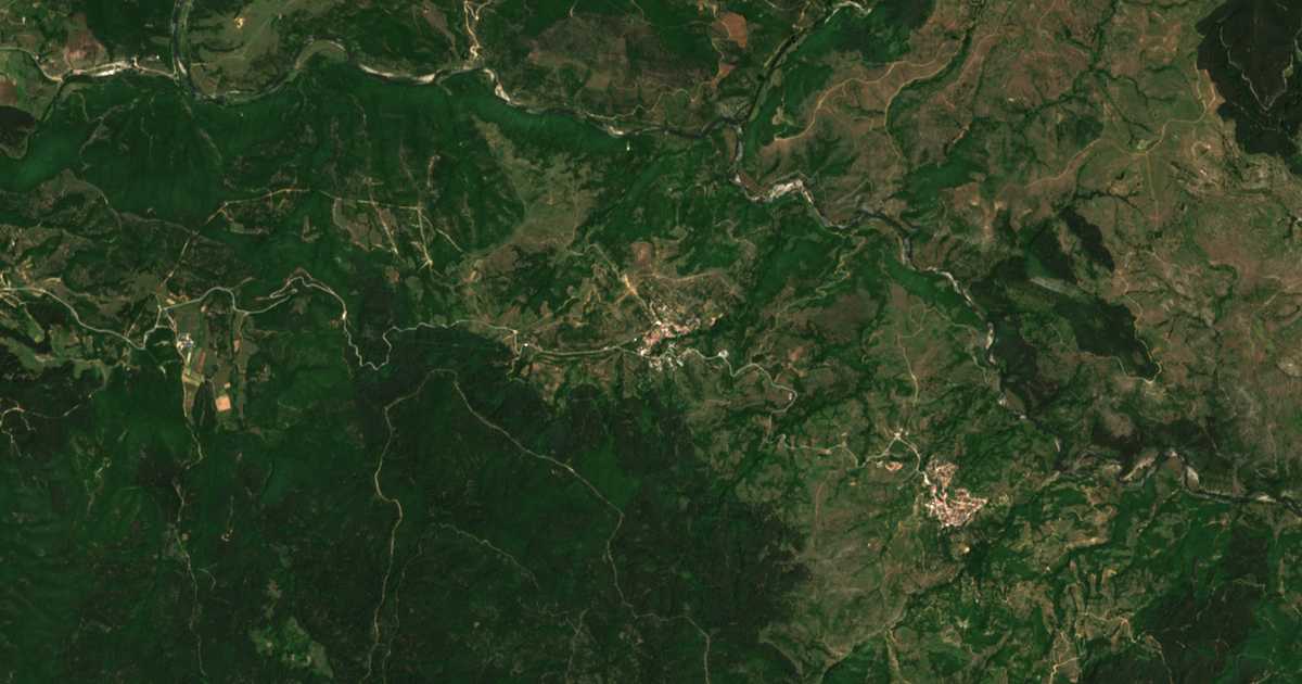 Mapa por satélite de Teplen