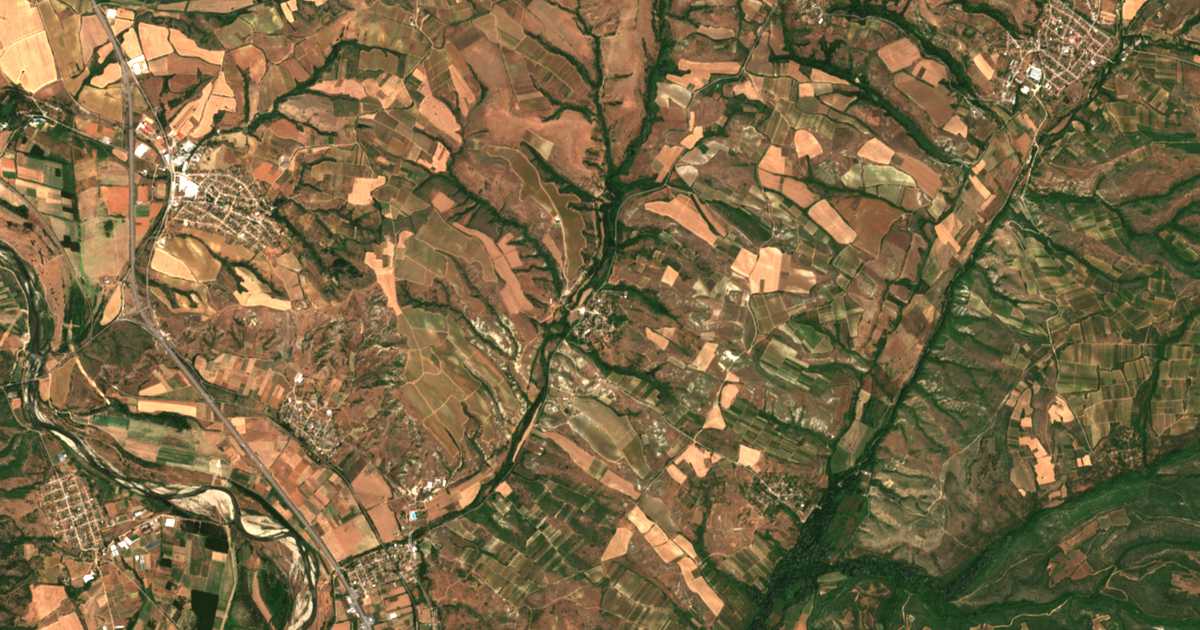 Mapa por satélite de Dolno Spančevo