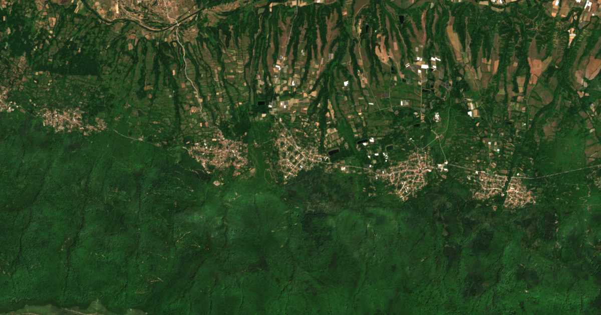 Mapa por satélite de Gabrene