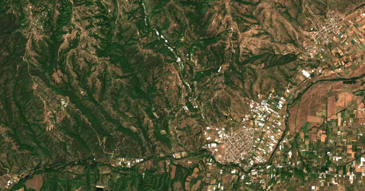 Mapa por satélite de Mendovo