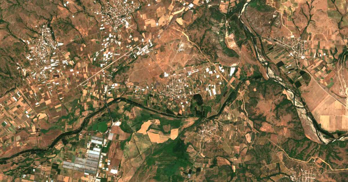 Mapa por satélite de Rúpite