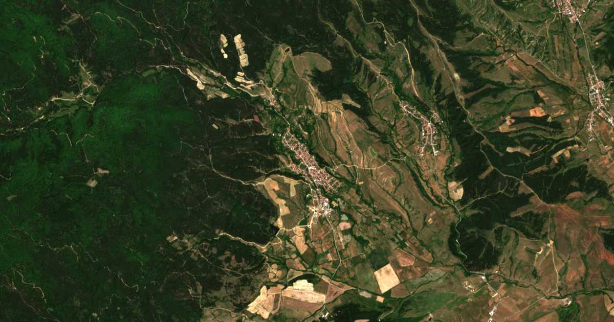Mapa por satélite de Bačevo