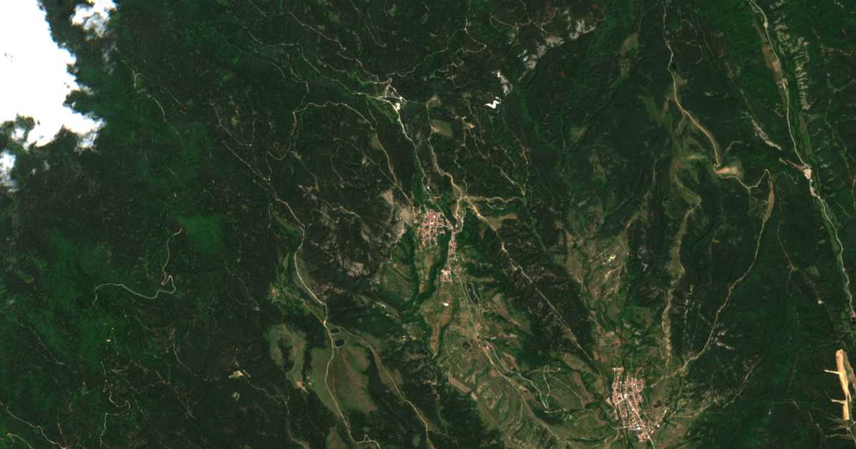 Mapa por satélite de Dobǎrsko