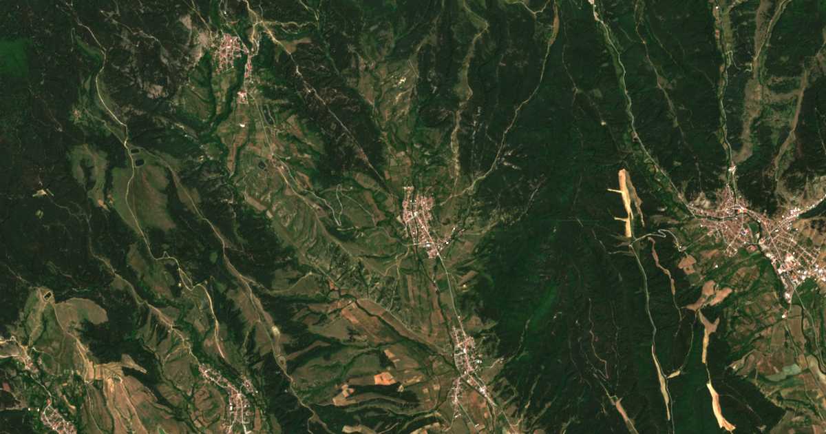 Mapa por satélite de Gorno Draglište