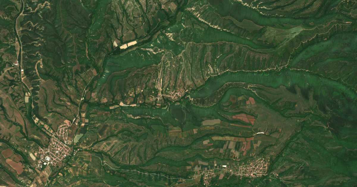 Mapa por satélite de Kalimanci