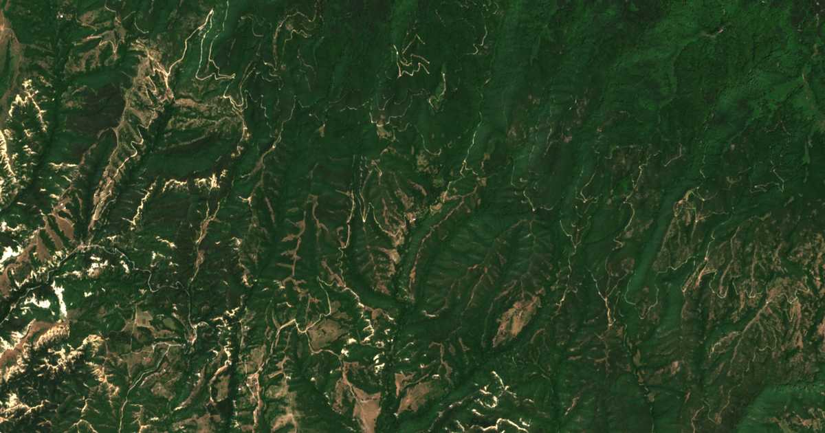 Mapa por satélite de Kašina