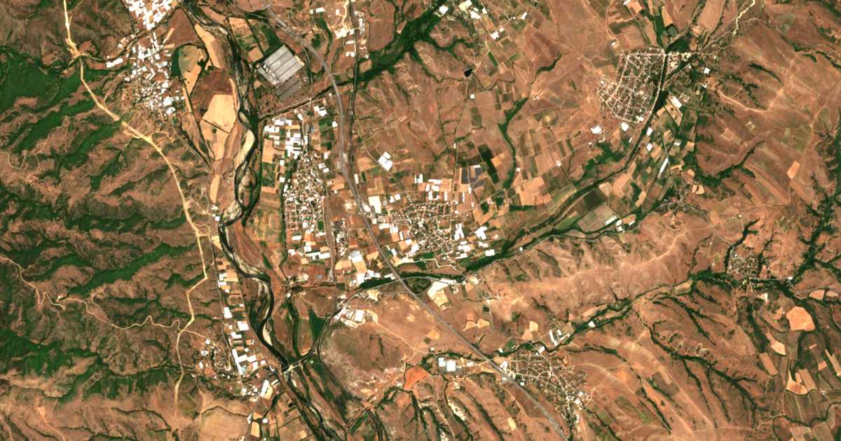 Mapa por satélite de Novo Delčevo