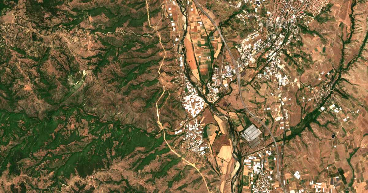 Mapa por satélite de Struma