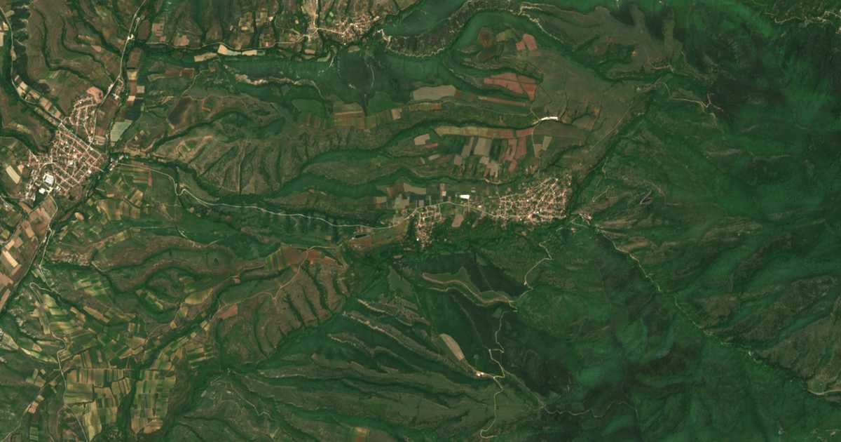 Mapa por satélite de Janovo