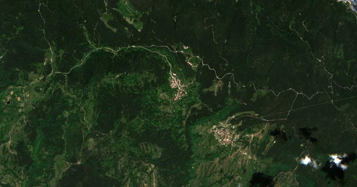 Mapa por satélite de Osina