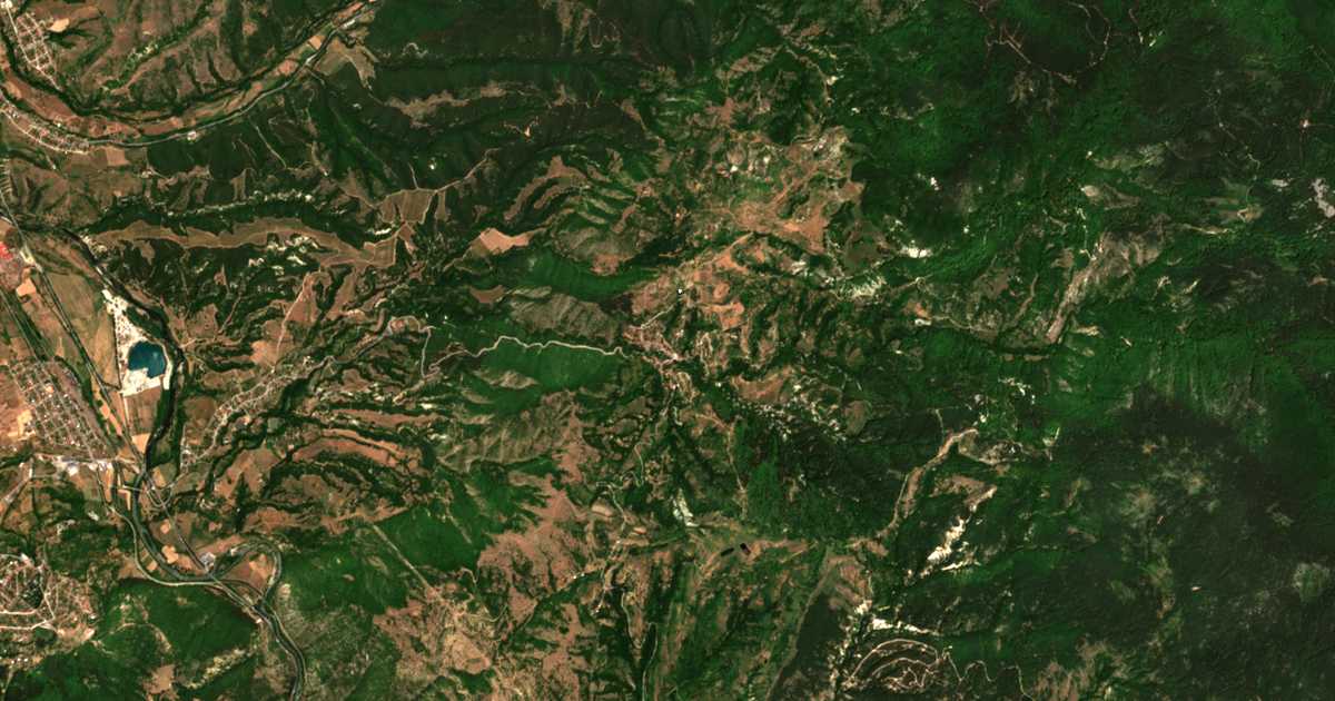 Mapa por satélite de Brežani