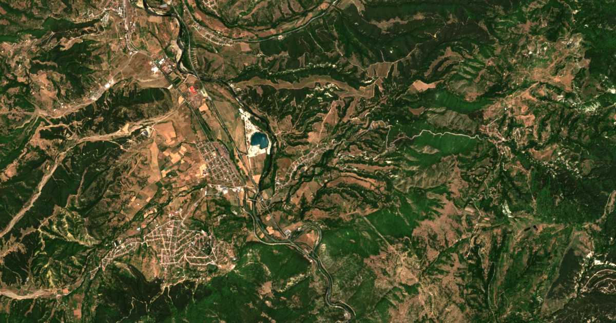 Mapa por satélite de Poleto