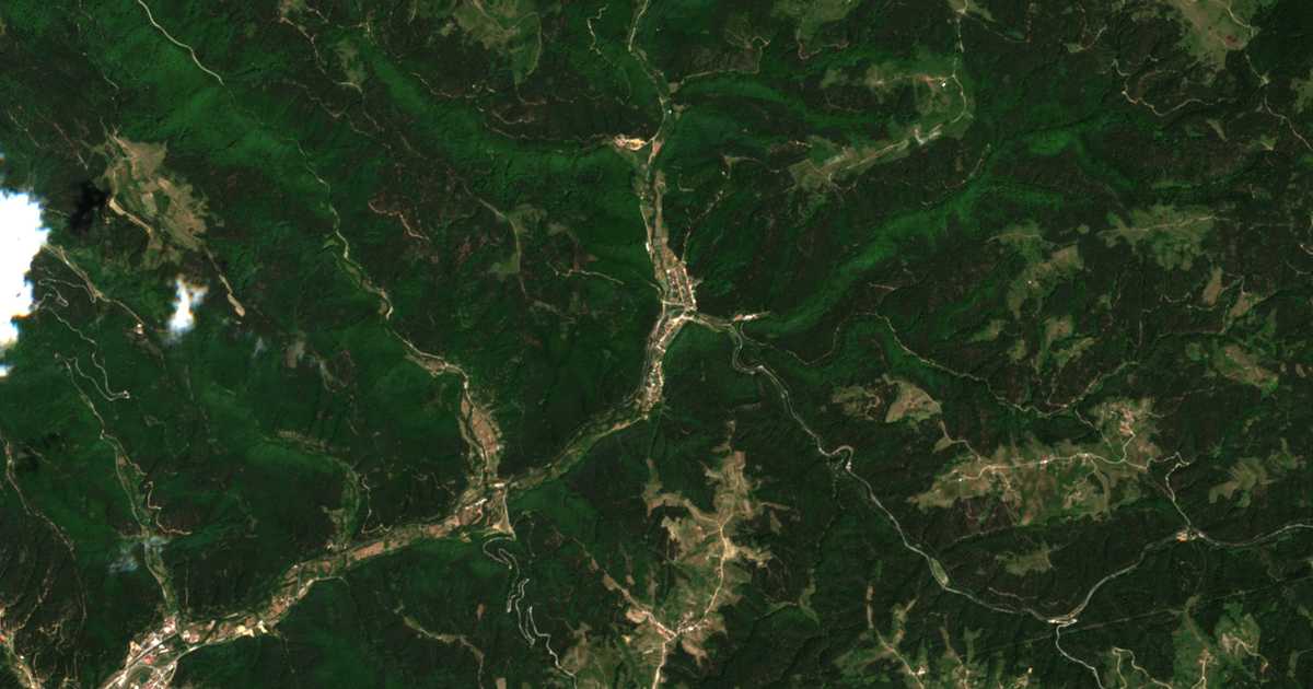 Mapa por satélite de Černa Mesta