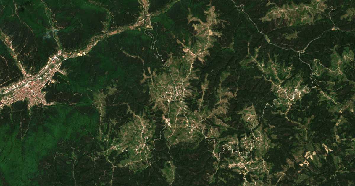 Mapa por satélite de Konarsko