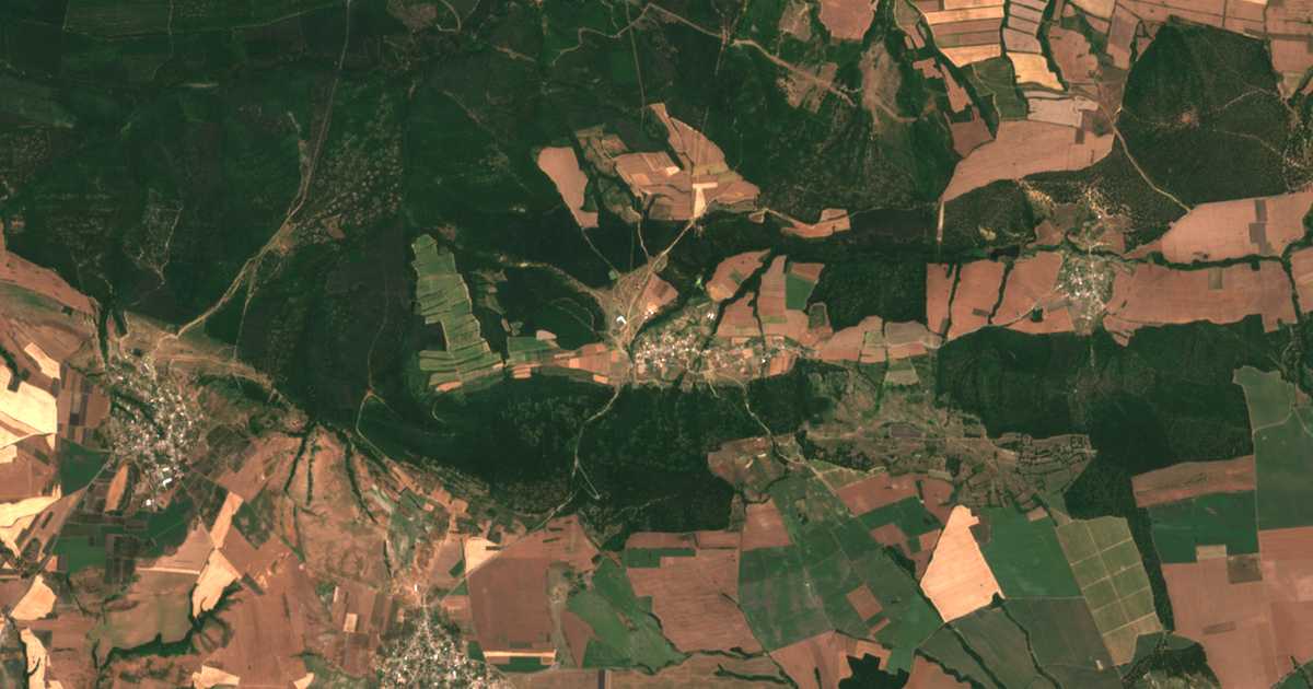 Mapa por satélite de Černa Mogila