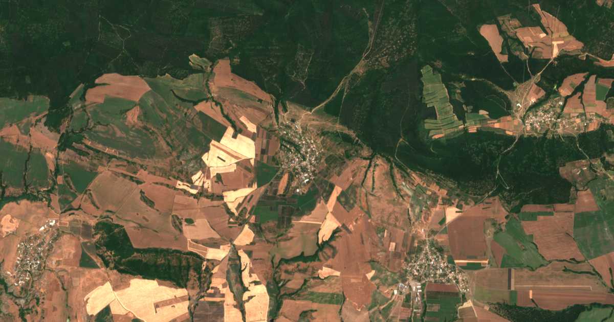 Mapa por satélite de Peštersko