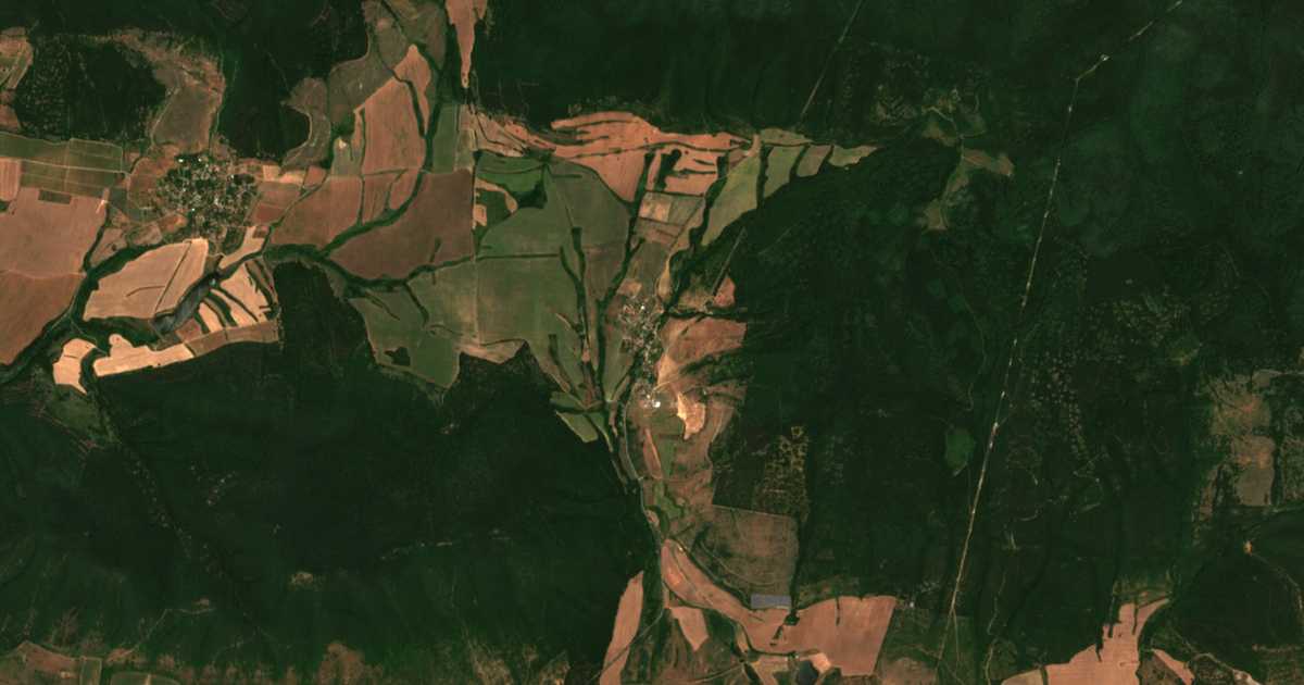 Mapa por satélite de Raklinovo