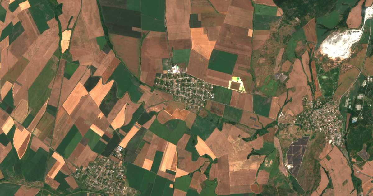 Mapa por satélite de Polski Izvor