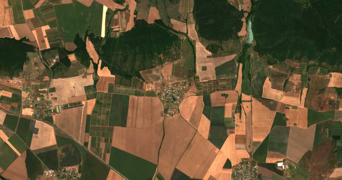 Mapa por satélite de Nevestino