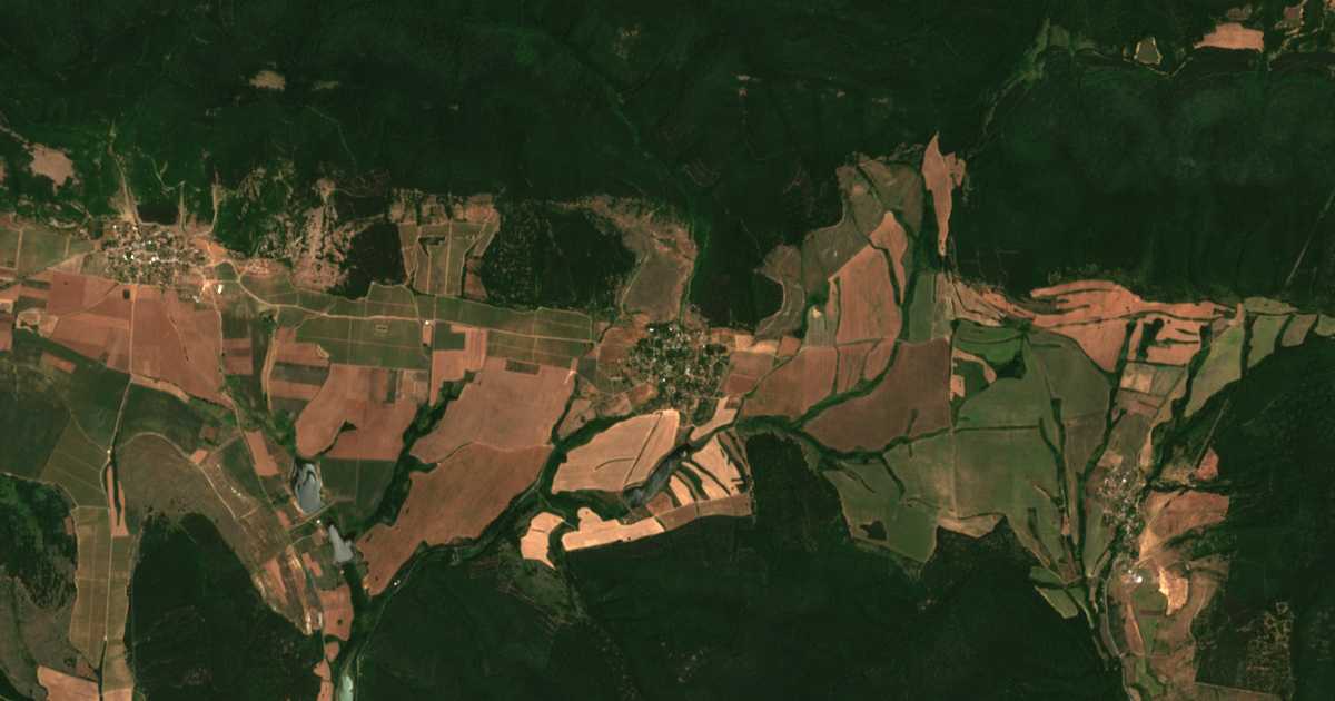 Mapa por satélite de Raklica
