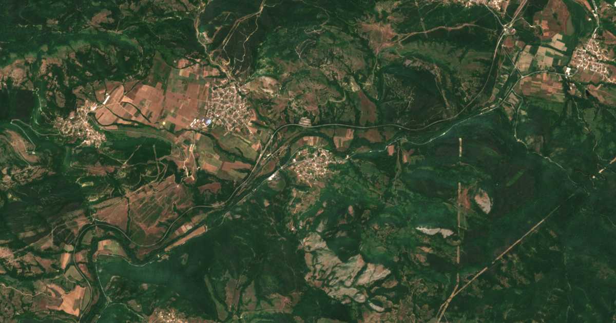 Mapa por satélite de Bilka