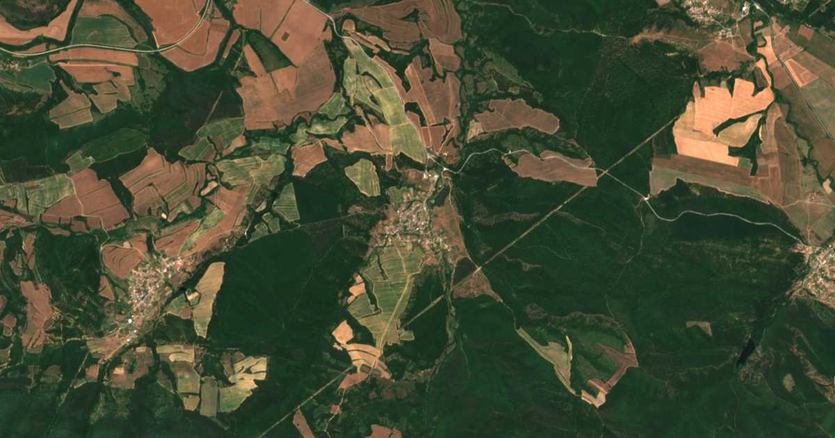 Mapa por satélite de Čereša