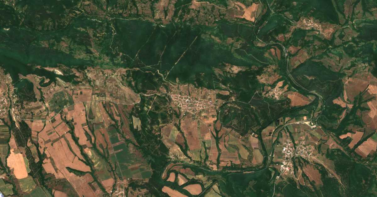 Mapa por satélite de Planinica