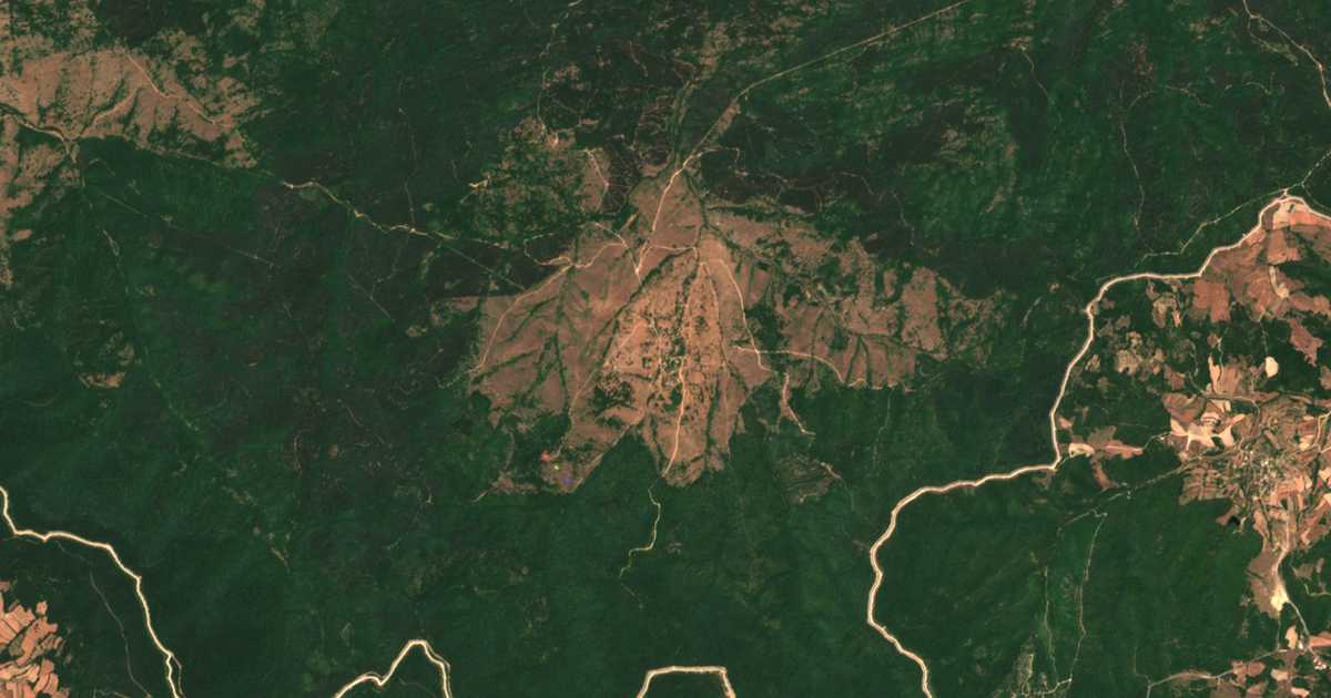 Mapa por satélite de Belevren