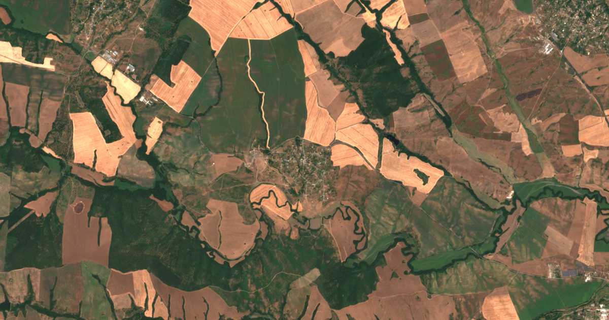 Mapa por satélite de Svetlina