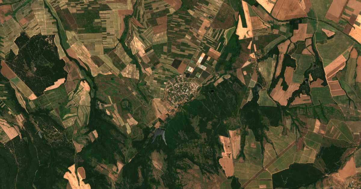 Mapa por satélite de Grozden