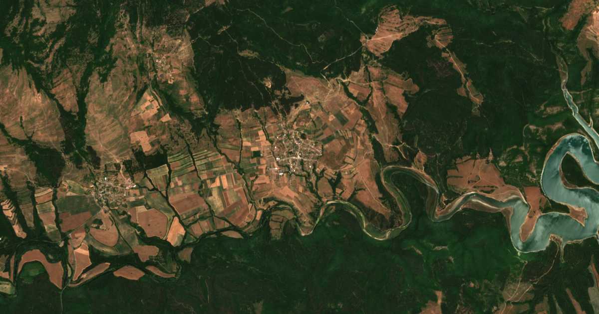 Mapa por satélite de Manolič
