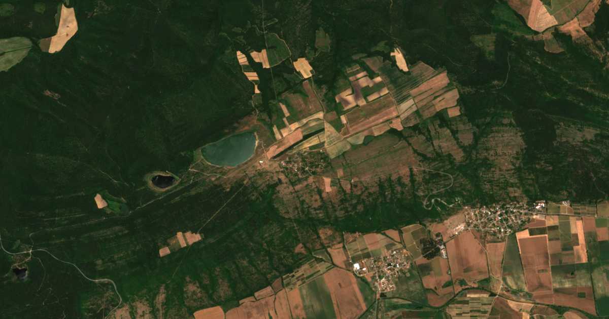 Mapa por satélite de Skala