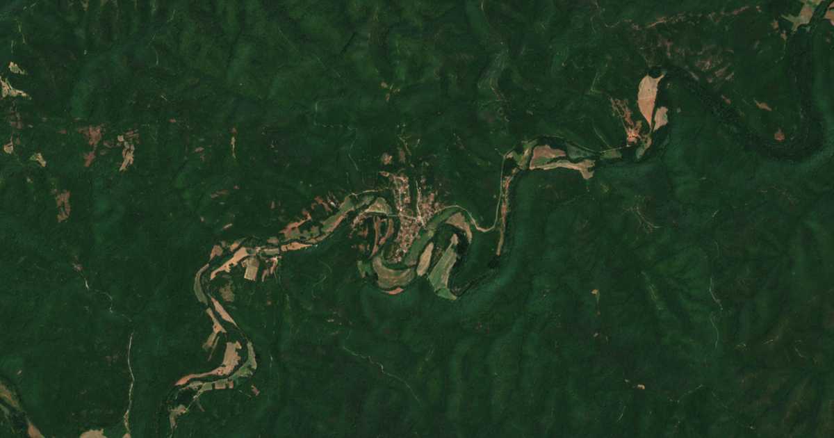 Mapa por satélite de Kosti