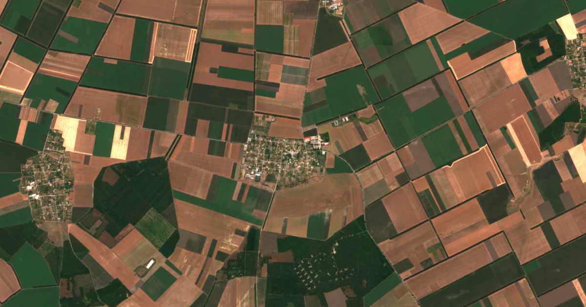 Mapa por satélite de Senokos