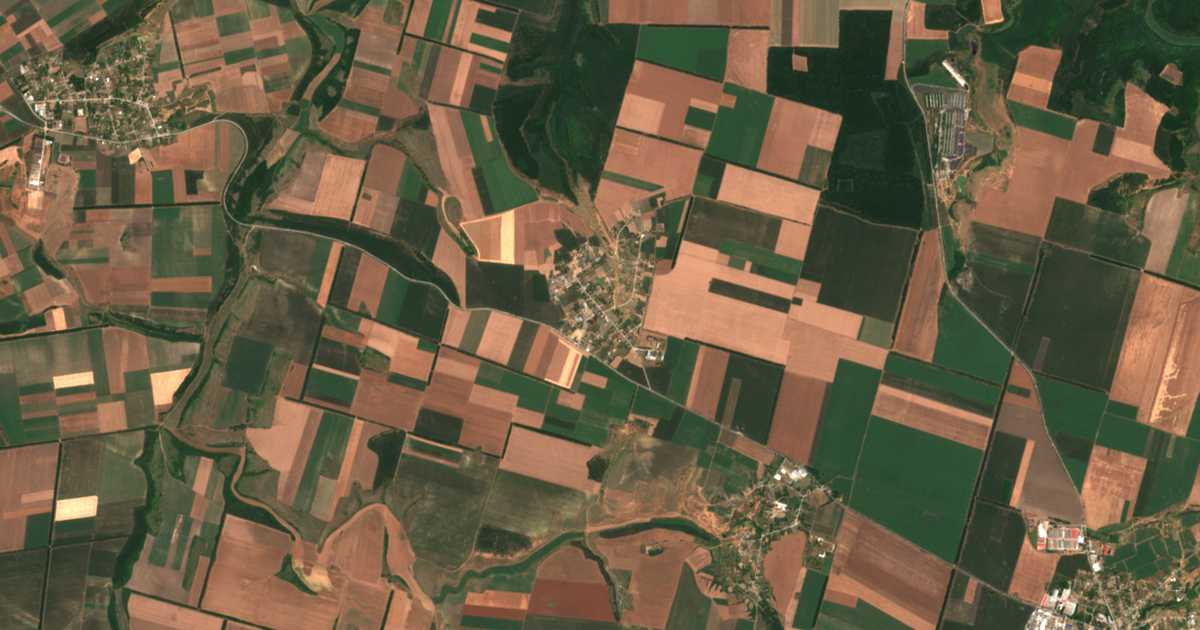 Mapa por satélite de Podslon