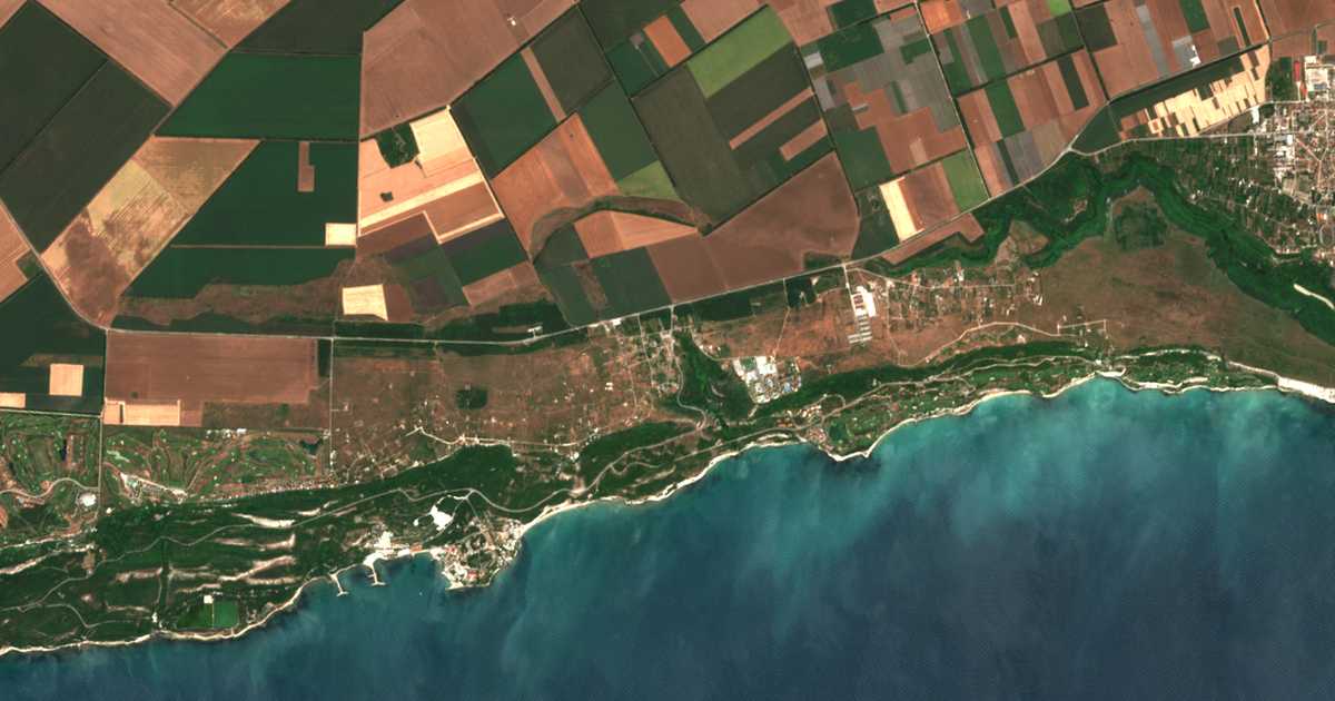Mapa por satélite de Topola