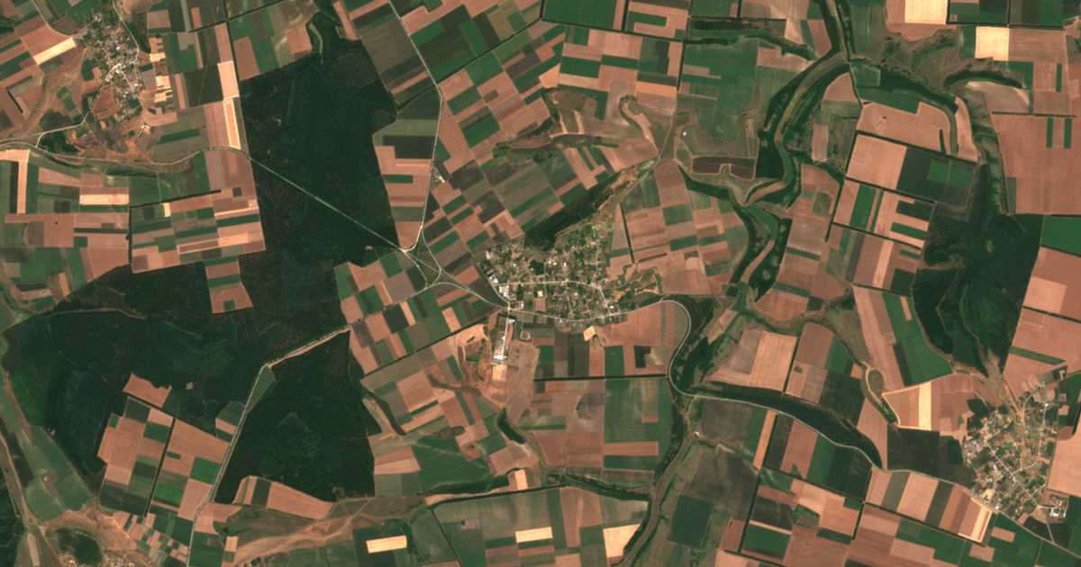 Mapa por satélite de Kočmar